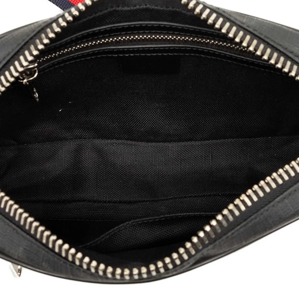Gucci GG Supreme Web Night Courrier Belt Bag Black Very good - Model View