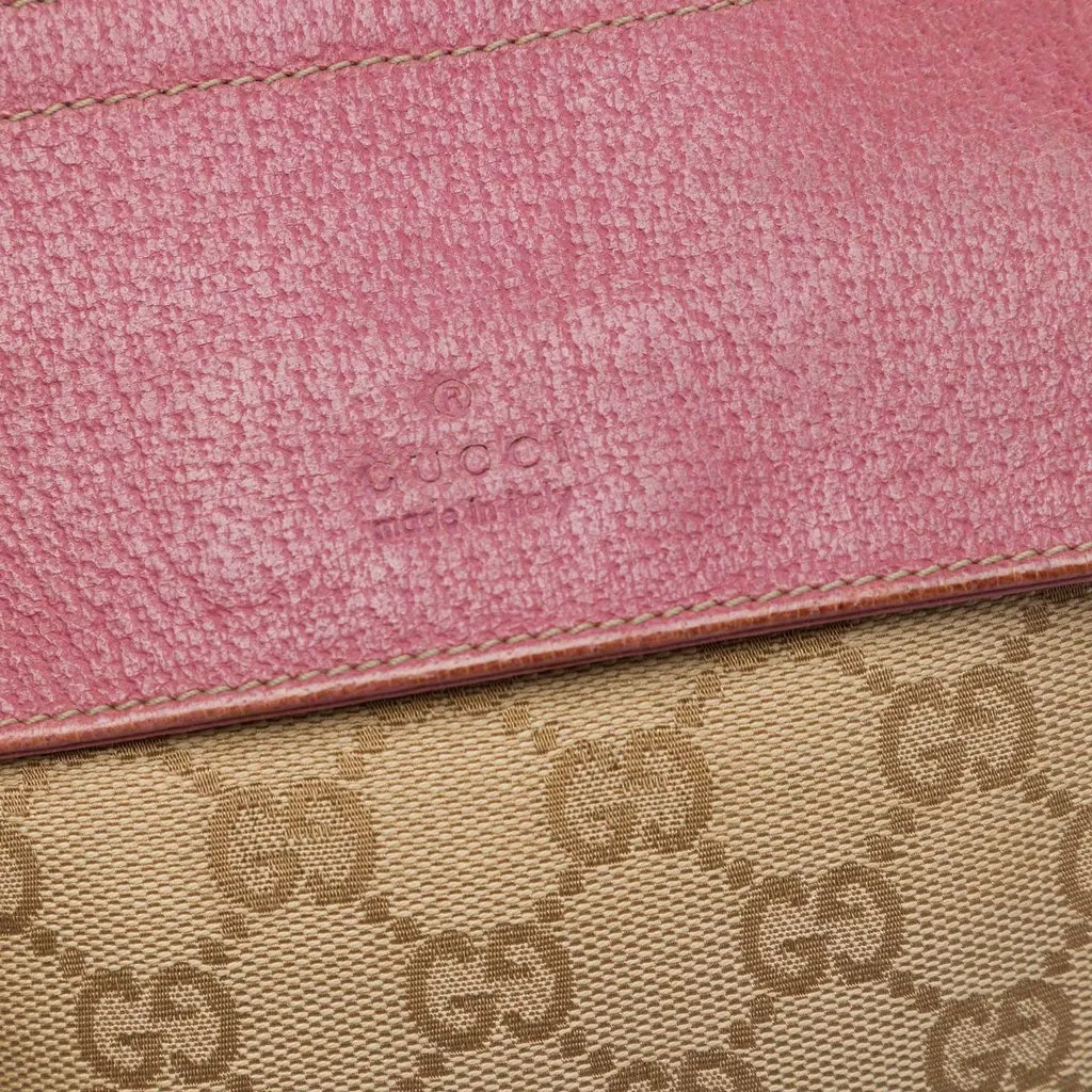 Gucci GG Canvas Web Double Pocket Belt Bag Beige Very good - Box View