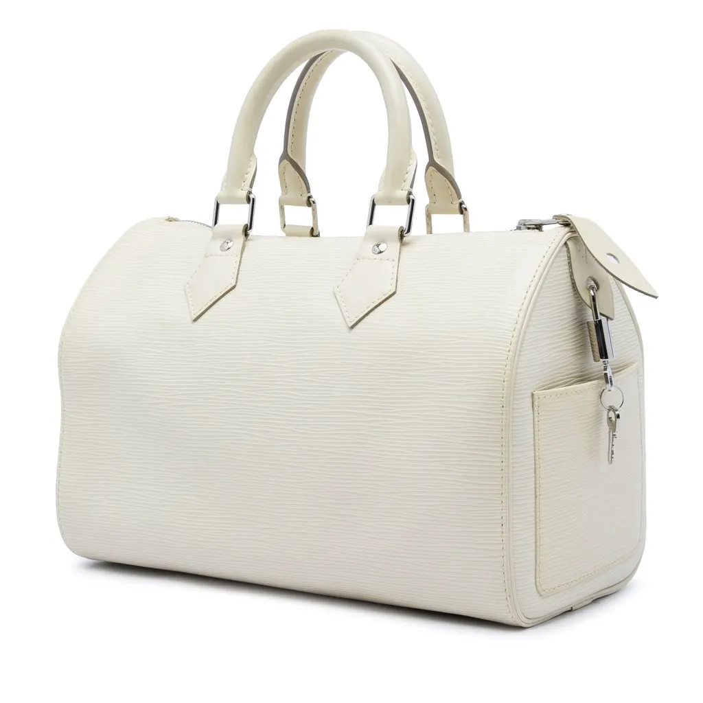 Louis Vuitton Epi Speedy 30 White Leather Very good - Back View