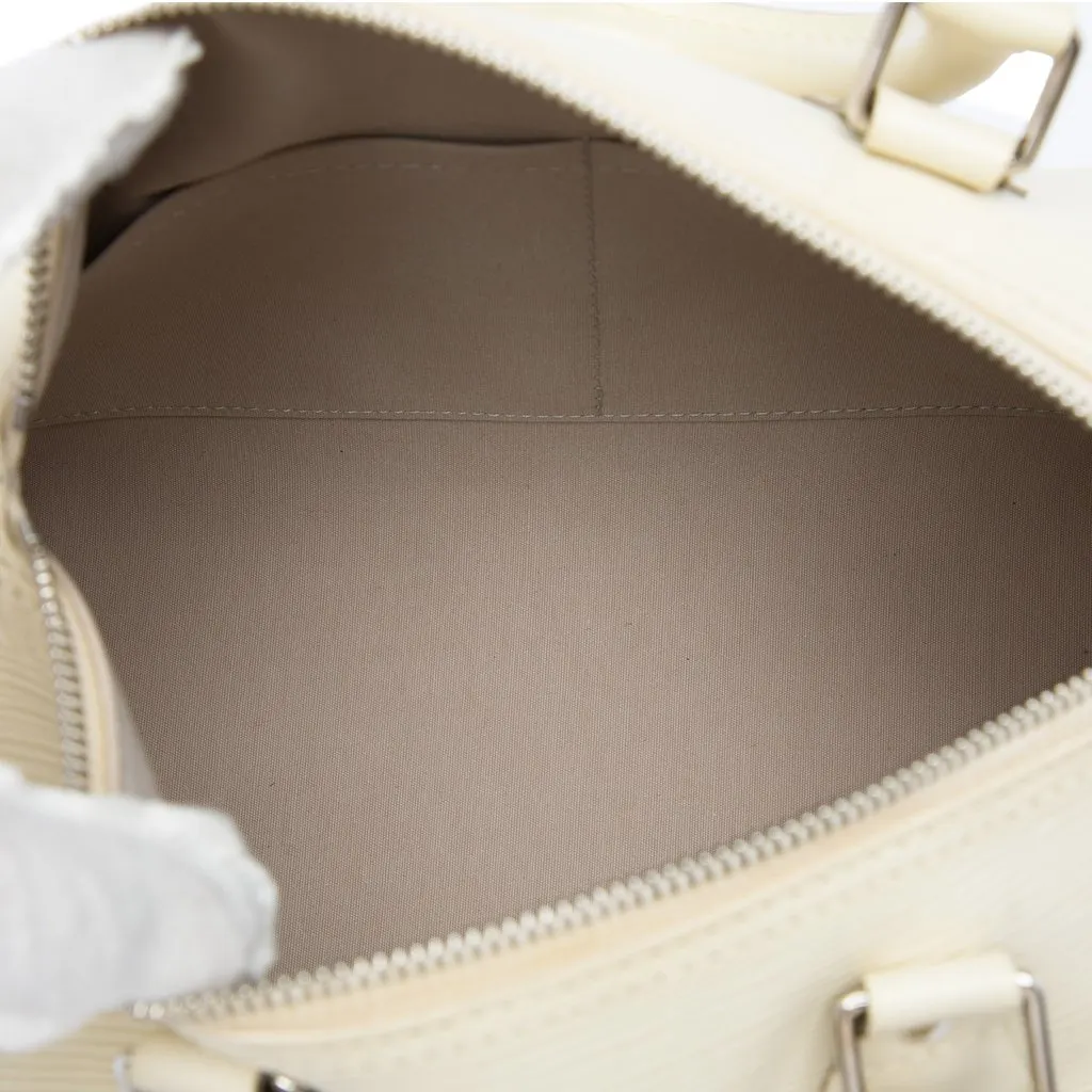 Louis Vuitton Epi Speedy 30 White Leather Very good - Model View