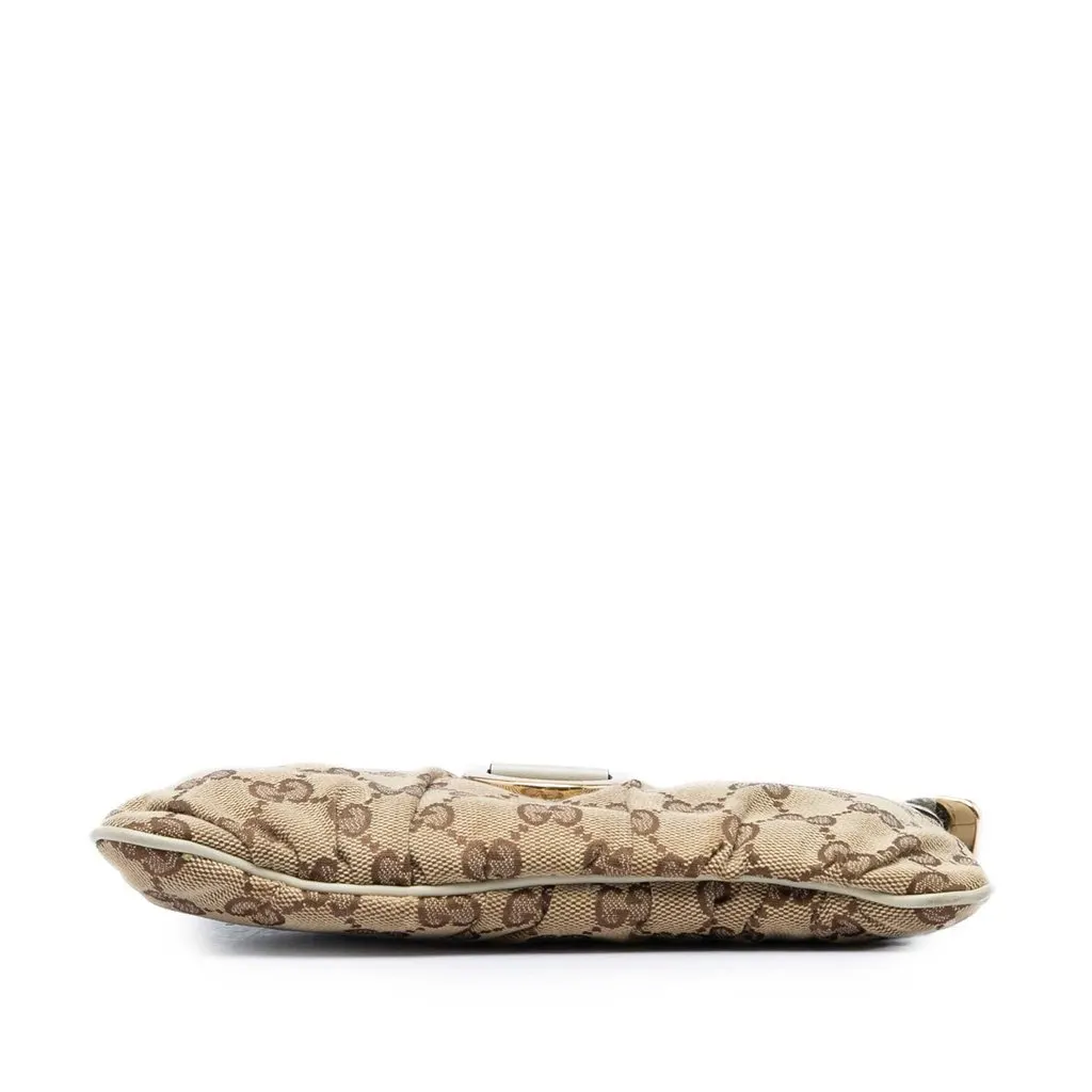 Gucci GG Canvas Abbey D Ring Wristlet Pouch Beige Very good - Inside View