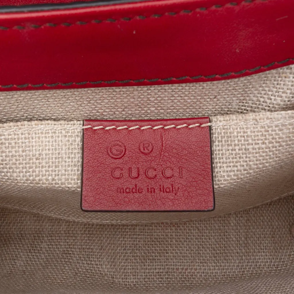 Gucci Mini Microguccissima Emily Crossbody Red Leather Very good - Box View