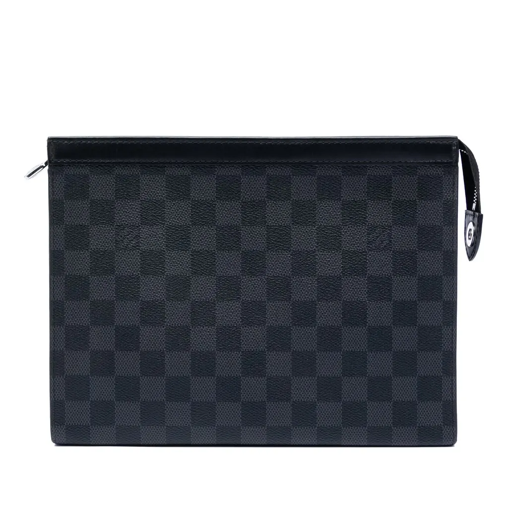 Louis Vuitton Damier Graphite Pochette Voyage MM Black Very good - Front View