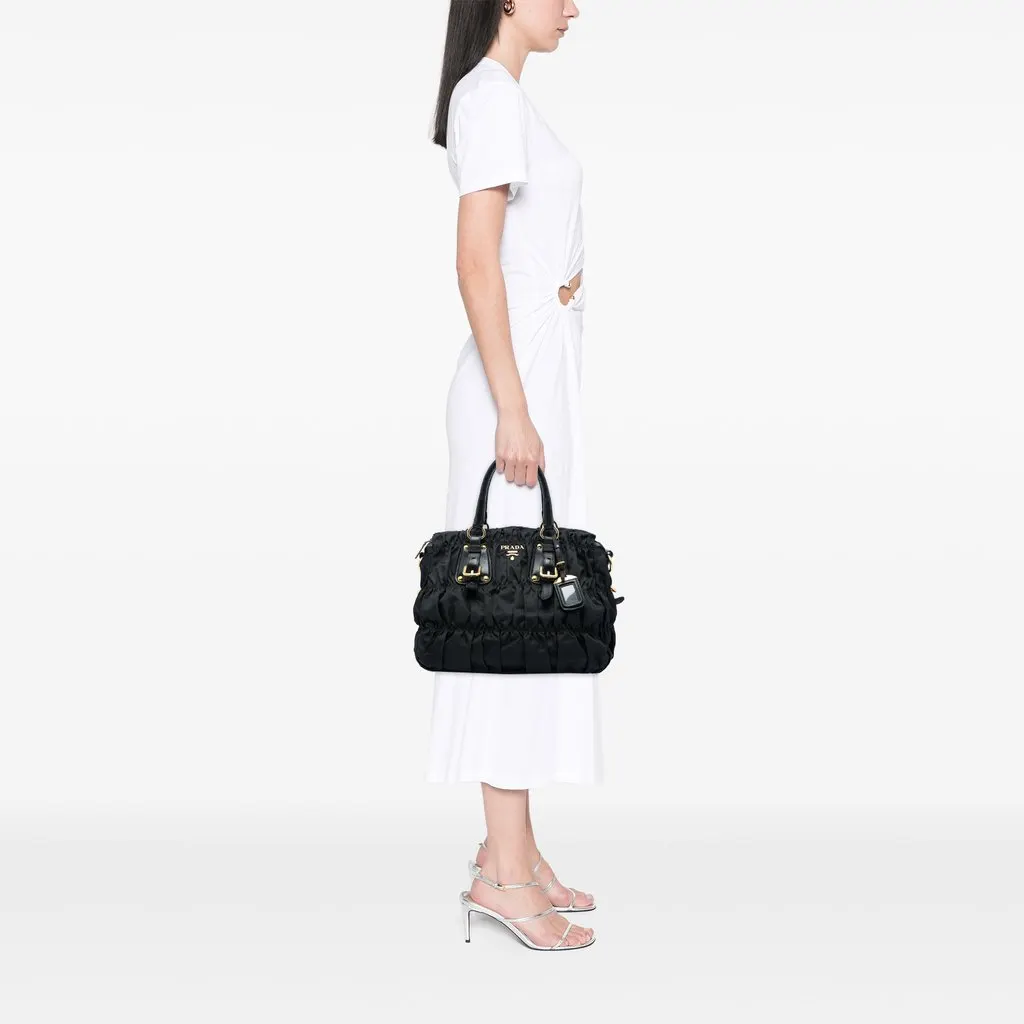 Prada Tessuto Gaufre Satchel Black Very good - Box View