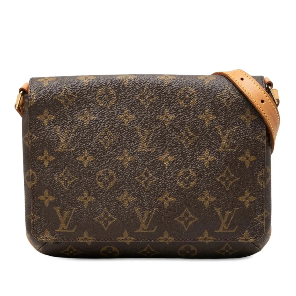 Louis Vuitton Monogram Musette Tango Short Strap Brown Very good - Front View