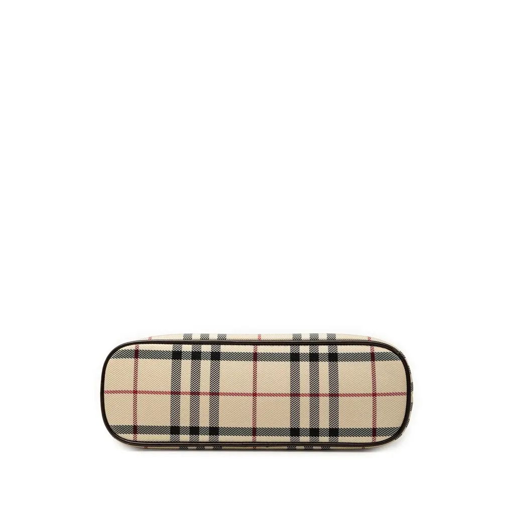 Burberry House Check Canvas Handbag Beige Very good - Inside View