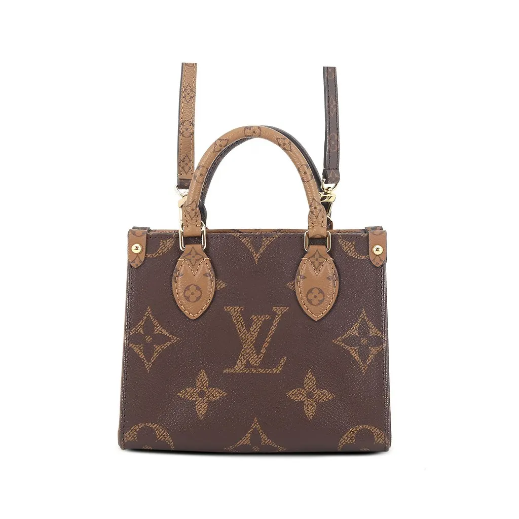Louis Vuitton Monogram Reverse OnTheGo BB Brown Canvas Very good - Front View