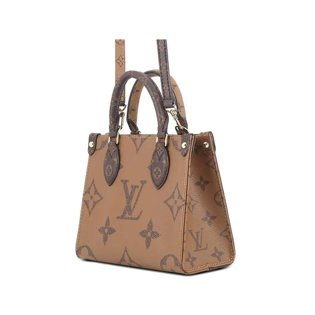 Louis Vuitton Monogram Reverse OnTheGo BB Brown Canvas Very good - Back View