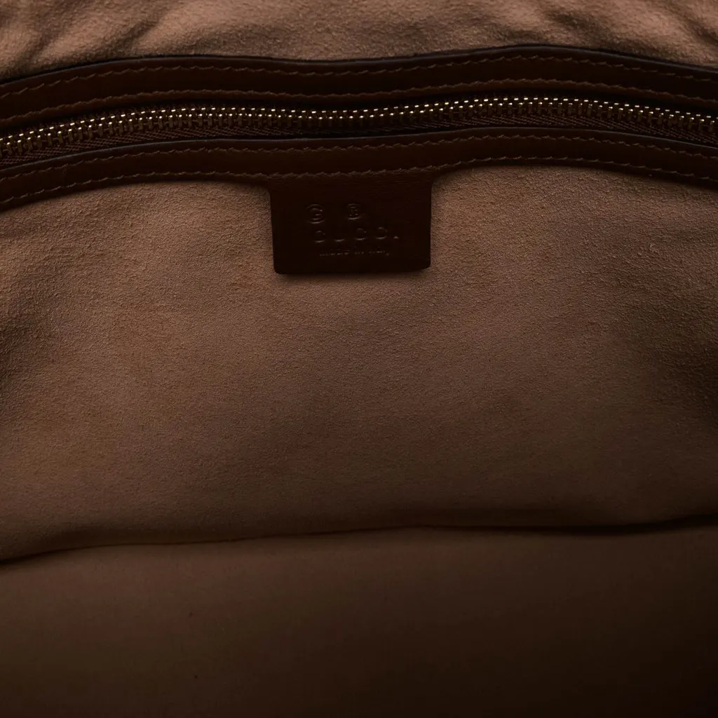 Gucci Large GG Supreme Linea A Satchel Beige Canvas Very good - Box View