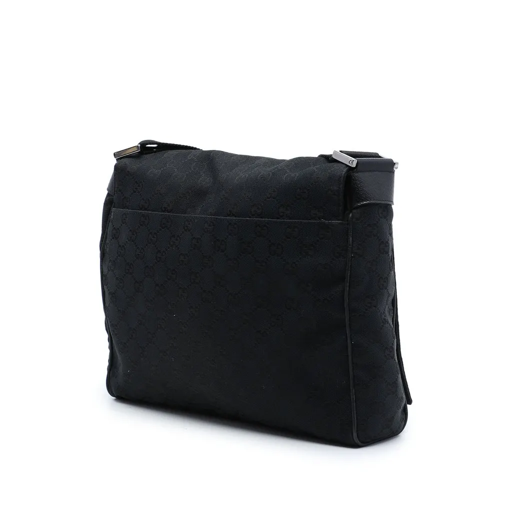 Gucci GG Canvas Crossbody Black Very good - Back View