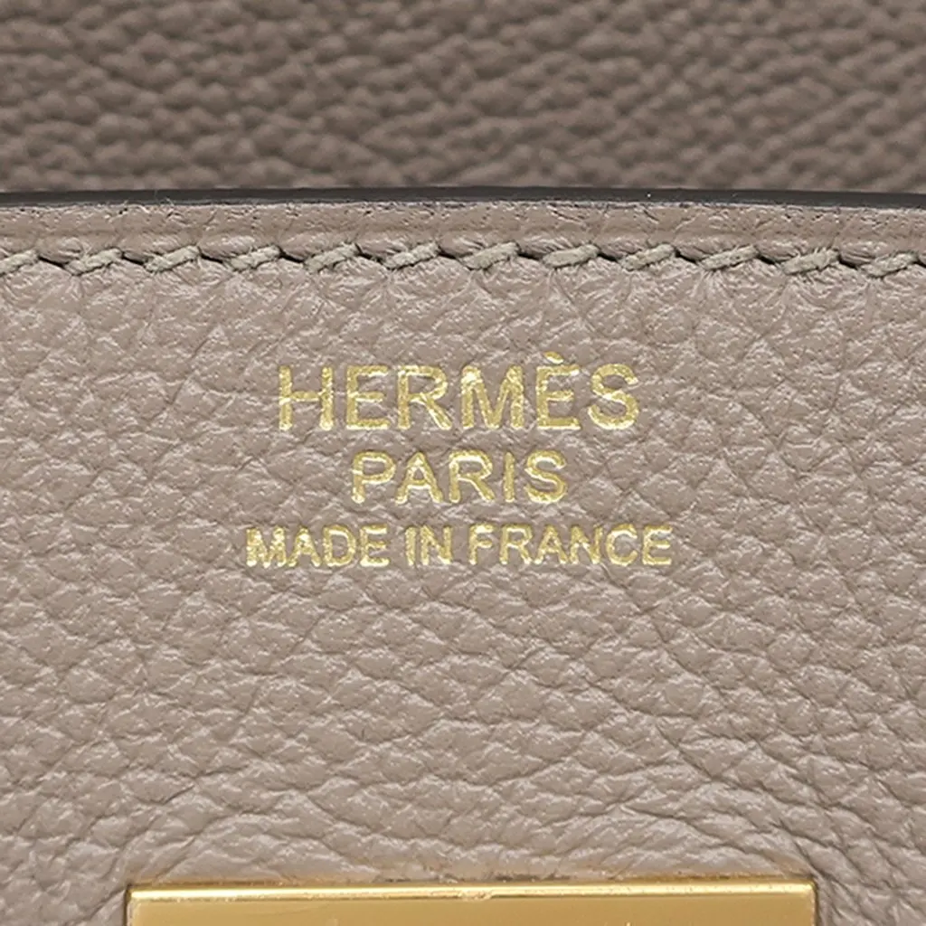 Hermès Clemence Birkin Retourne 30 Brown Leather Very good - Box View