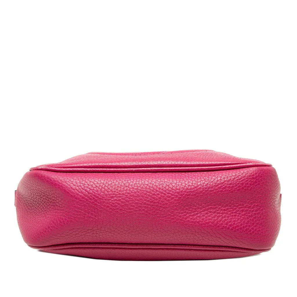 Gucci Calfskin Soho Disco Crossbody Purple Leather Good - Inside View