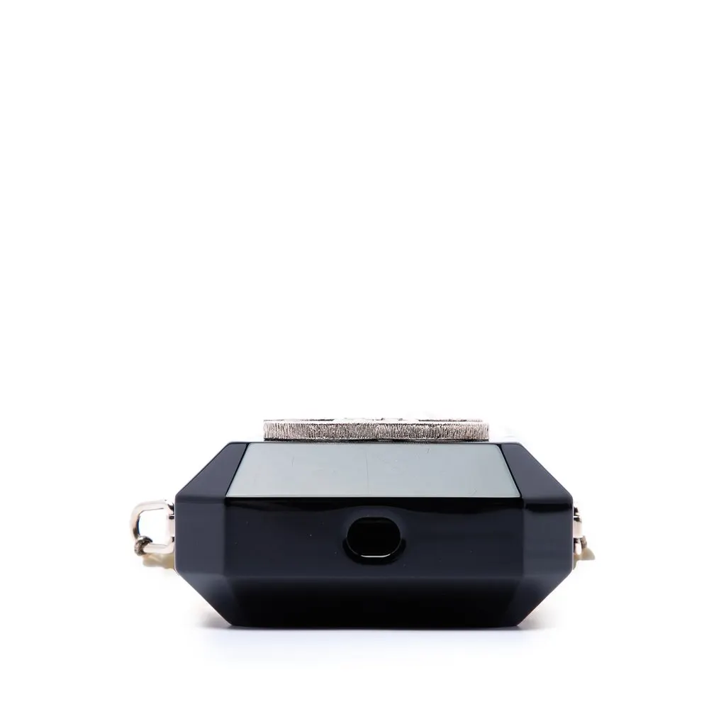 Chanel CC Resin Crystal Faux Pearl Airpods Pro Holder Necklace Bag Black Plastic Very good - Inside View
