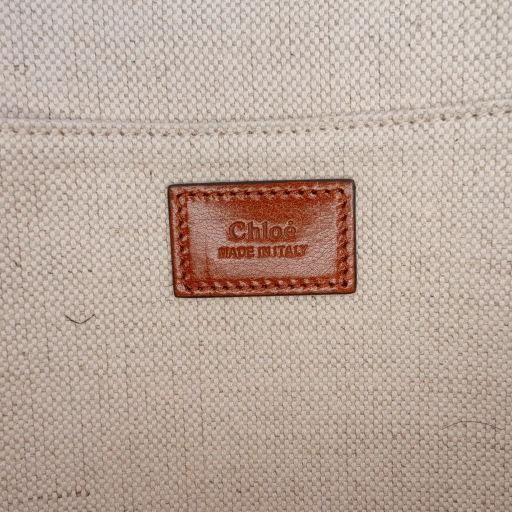 Chloé Medium Shiny Calfskin Camera Bag Brown Leather Very good - Box View