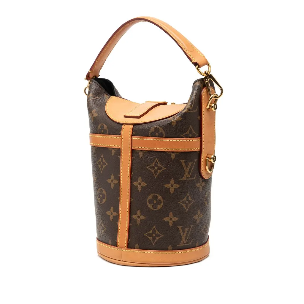 Louis Vuitton Monogram Duffle Bucket Bag Brown Very good - Back View