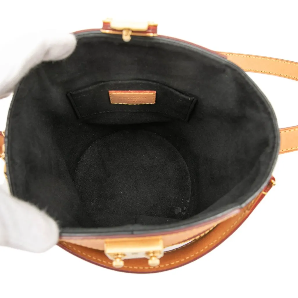 Louis Vuitton Monogram Duffle Bucket Bag Brown Very good - Model View