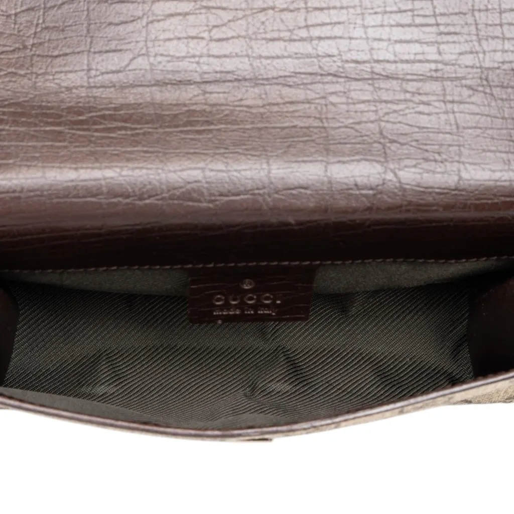 Gucci GG Supreme Belt Bag Beige Canvas Good - Model View