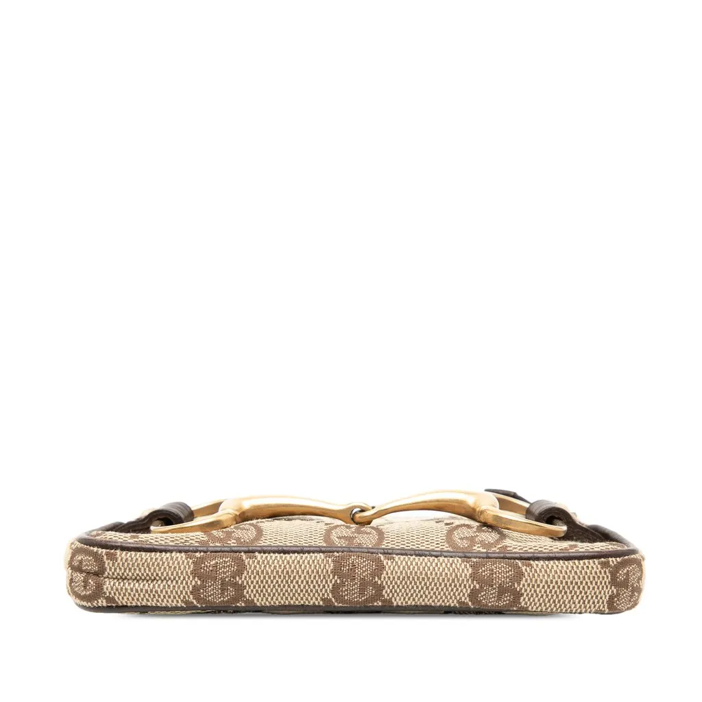 Gucci Mini GG Canvas  Horsebit Chain Coin Pouch Beige Very good - Inside View
