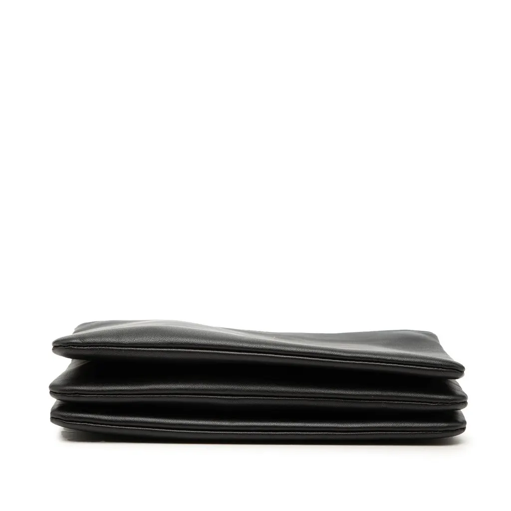 Celine Small Lambskin Trio Crossbody Black Leather Very good - Inside View