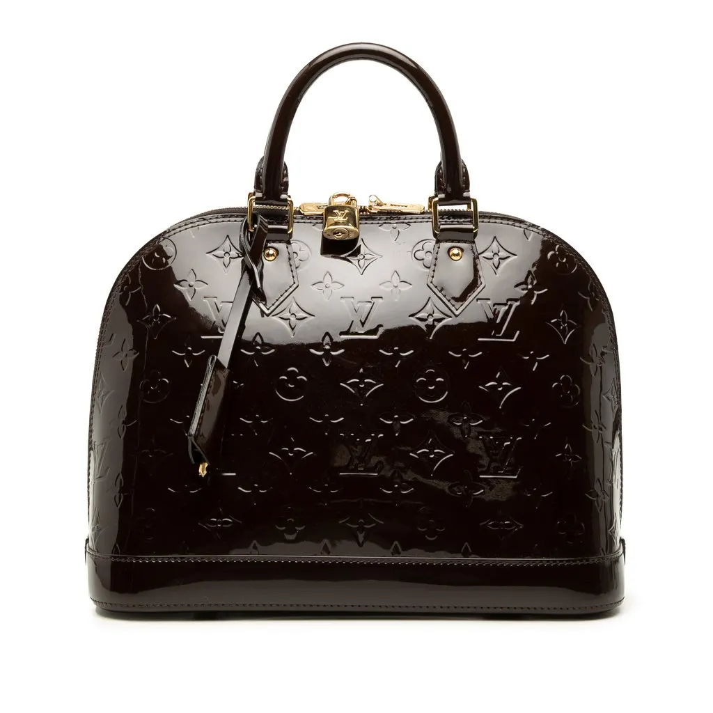 Louis Vuitton Monogram Vernis Alma PM Purple Leather Very good - Front View