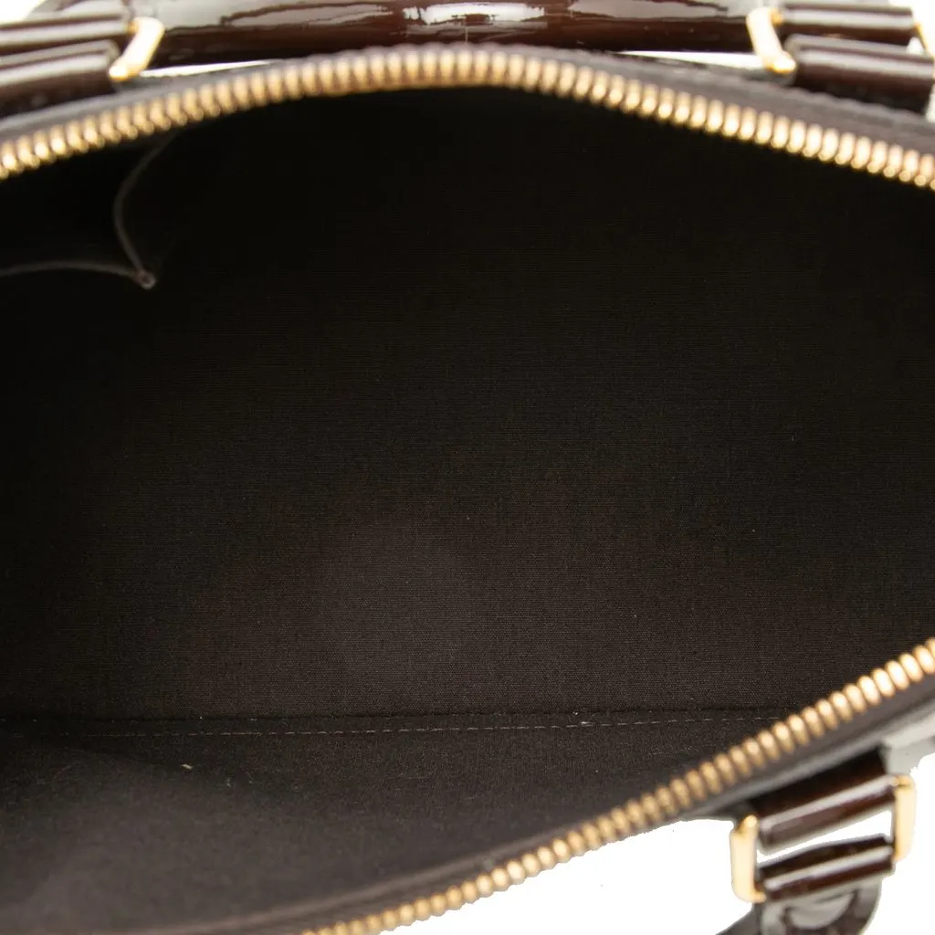Louis Vuitton Monogram Vernis Alma PM Purple Leather Very good - Model View
