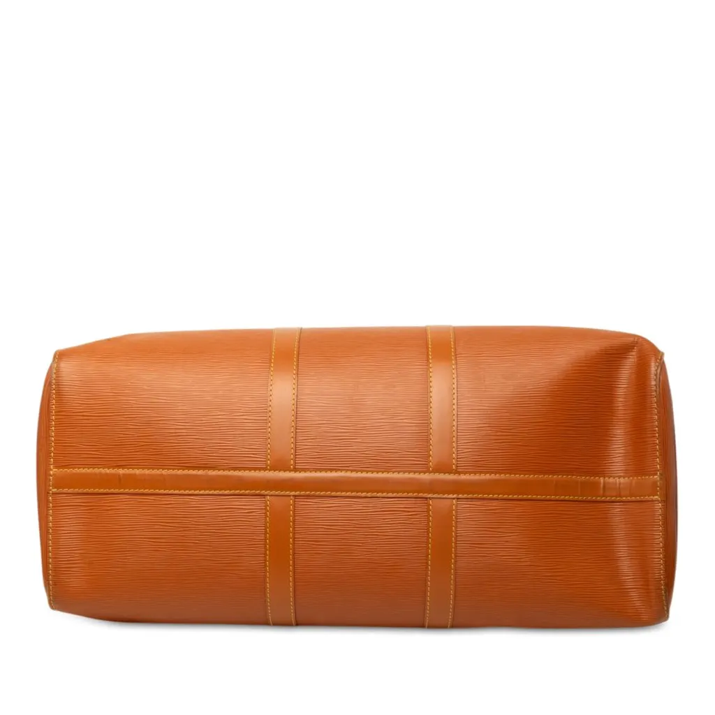Louis Vuitton Epi Keepall 50 Brown Leather Very good - Inside View