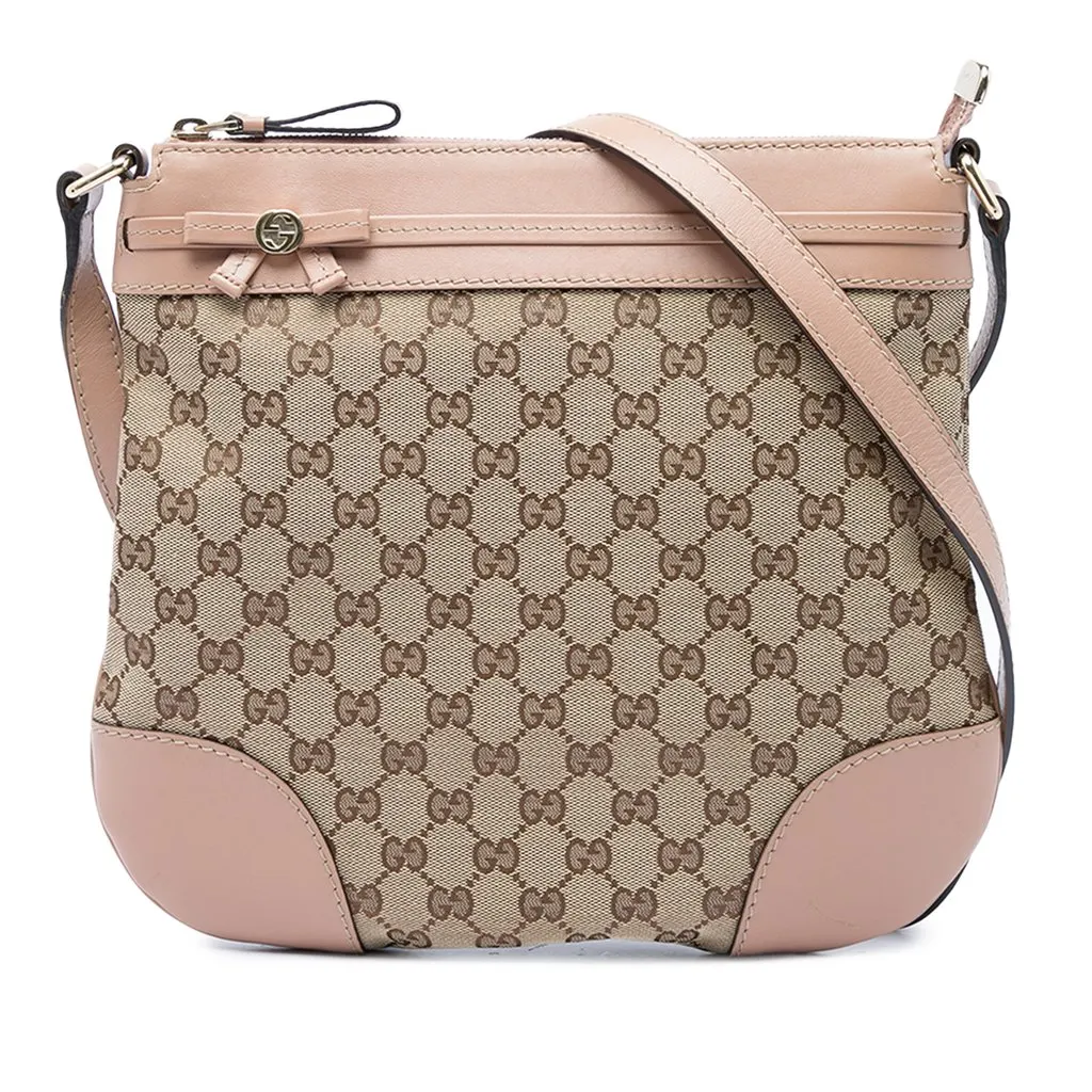 Gucci GG Canvas Mayfair Crossbody Beige Very good - Front View