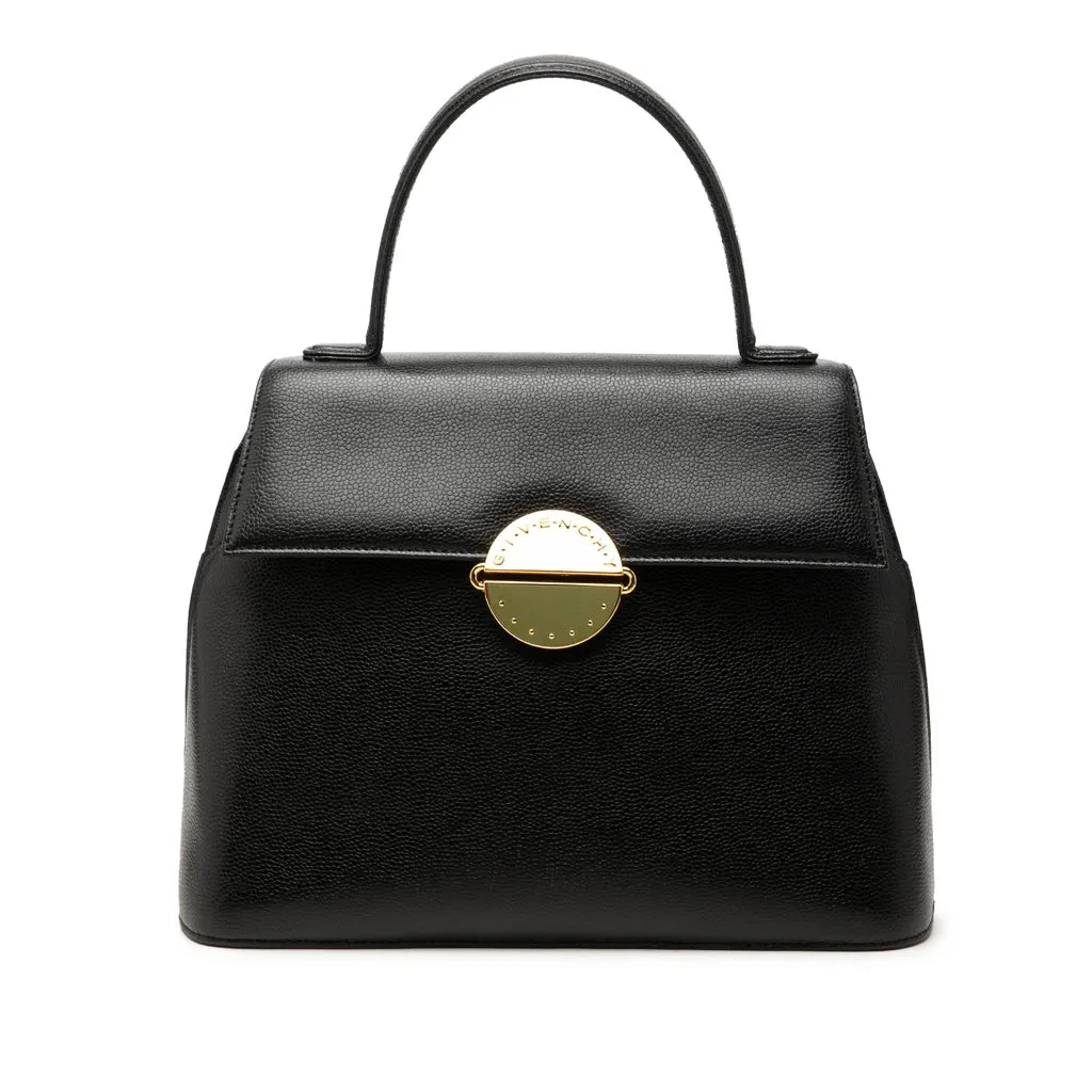 Givenchy Leather Top Handle Bag Black Leather Very good - Front View