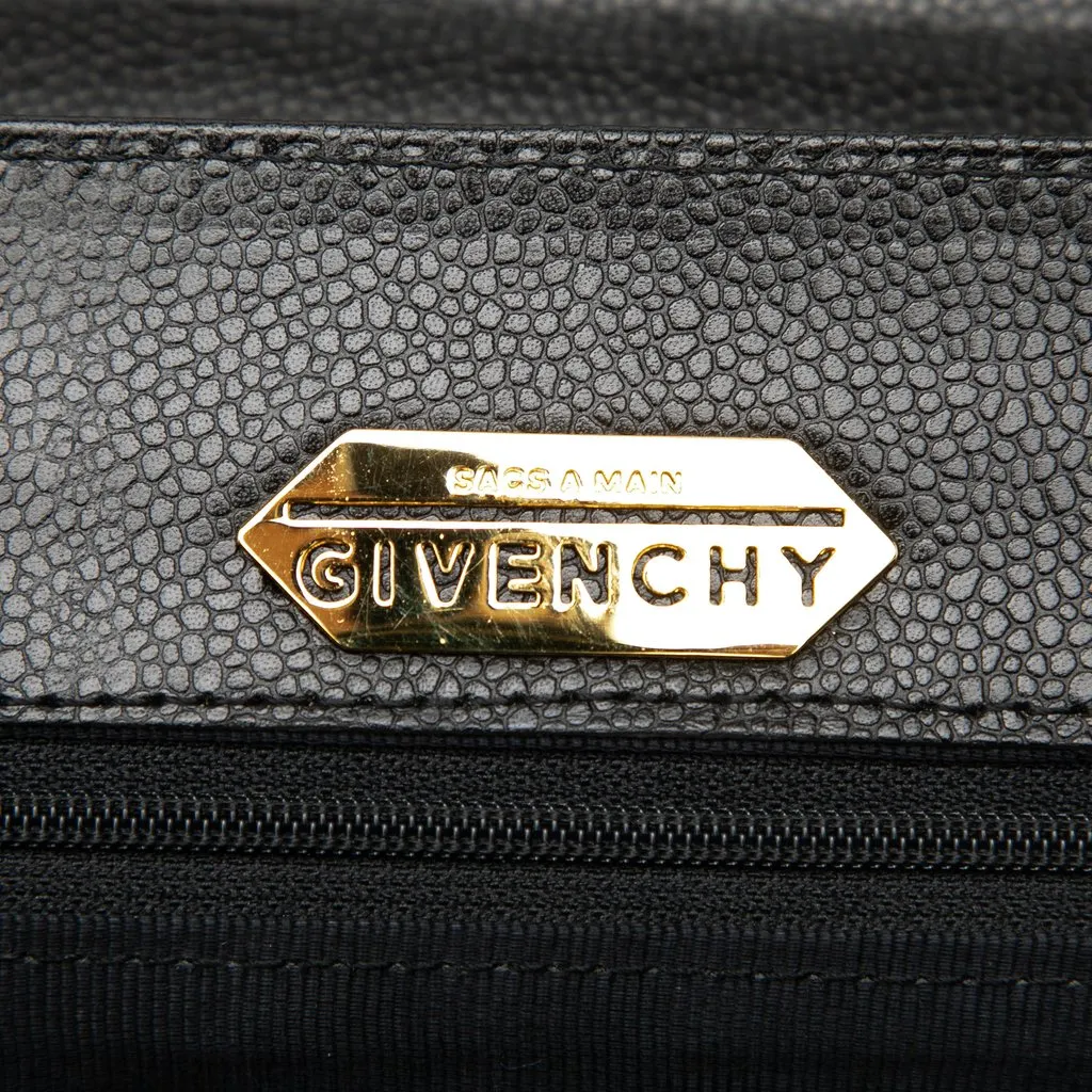 Givenchy Leather Top Handle Bag Black Leather Very good - Box View