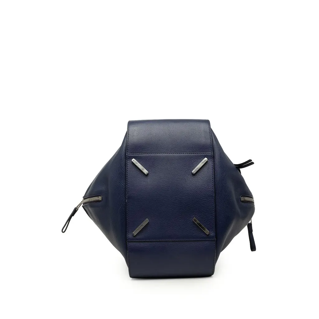 LOEWE Medium Soft Grained Calfskin Hammock Bag Blue Leather Very good - Inside View