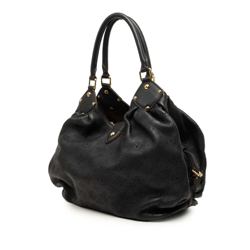 Louis Vuitton Monogram Mahina L Brown Leather Very good - Back View