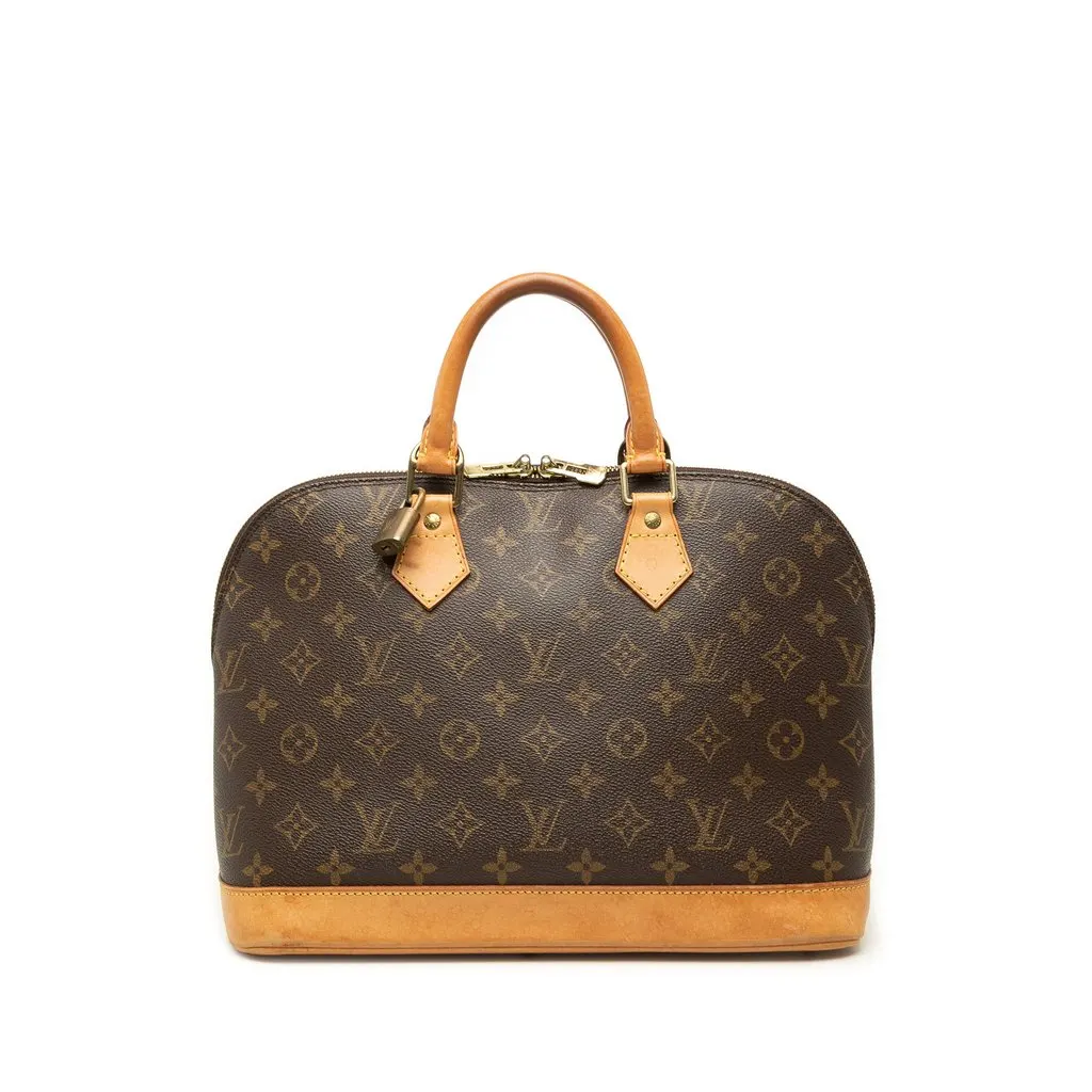 Louis Vuitton Monogram Alma PM Brown Canvas Good - Front View
