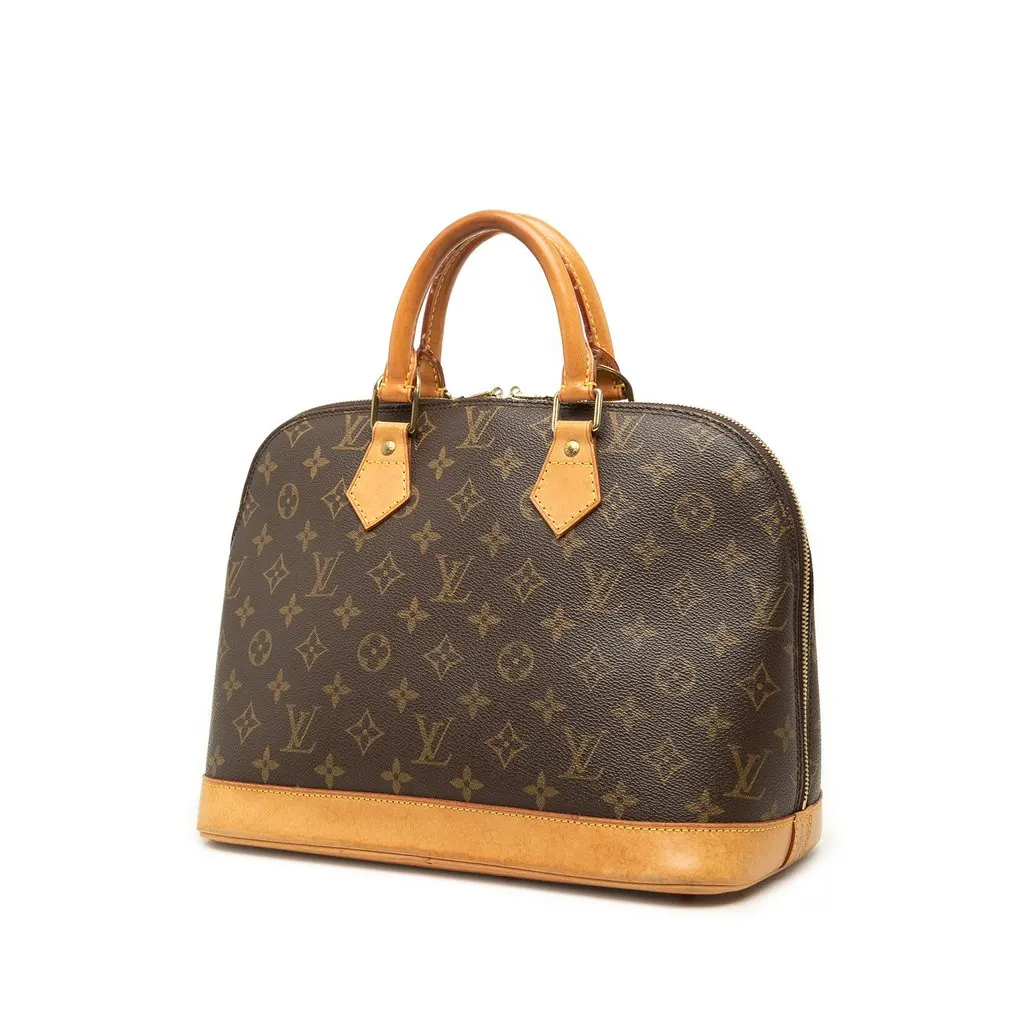 Louis Vuitton Monogram Alma PM Brown Canvas Good - Back View