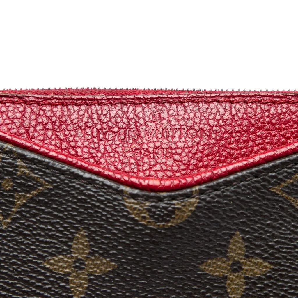 Louis Vuitton Monogram Pallas Clutch Brown Canvas Very good - Box View
