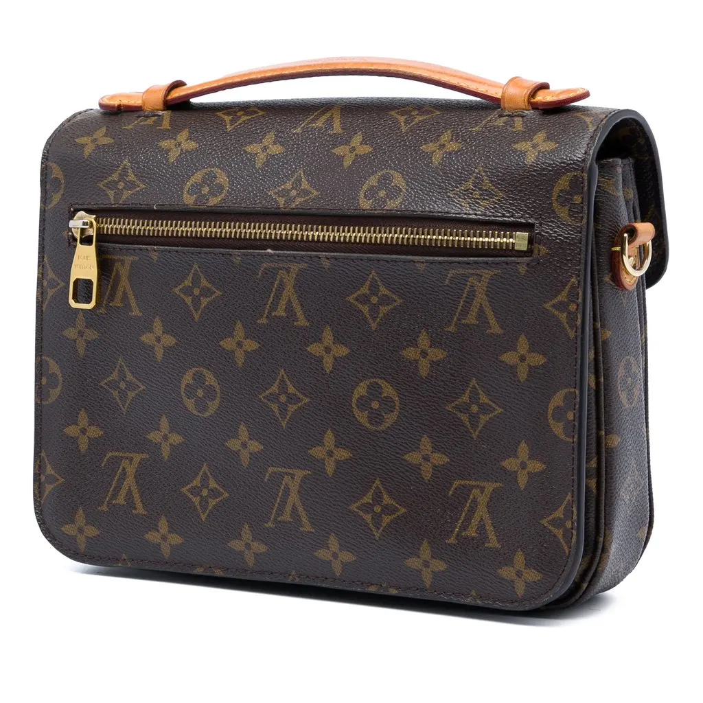 Louis Vuitton Monogram Pochette Metis Brown Very good - Back View