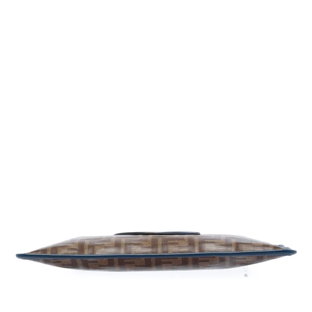 Fendi Zucca Coated Canvas Clutch Brown Very good - Inside View