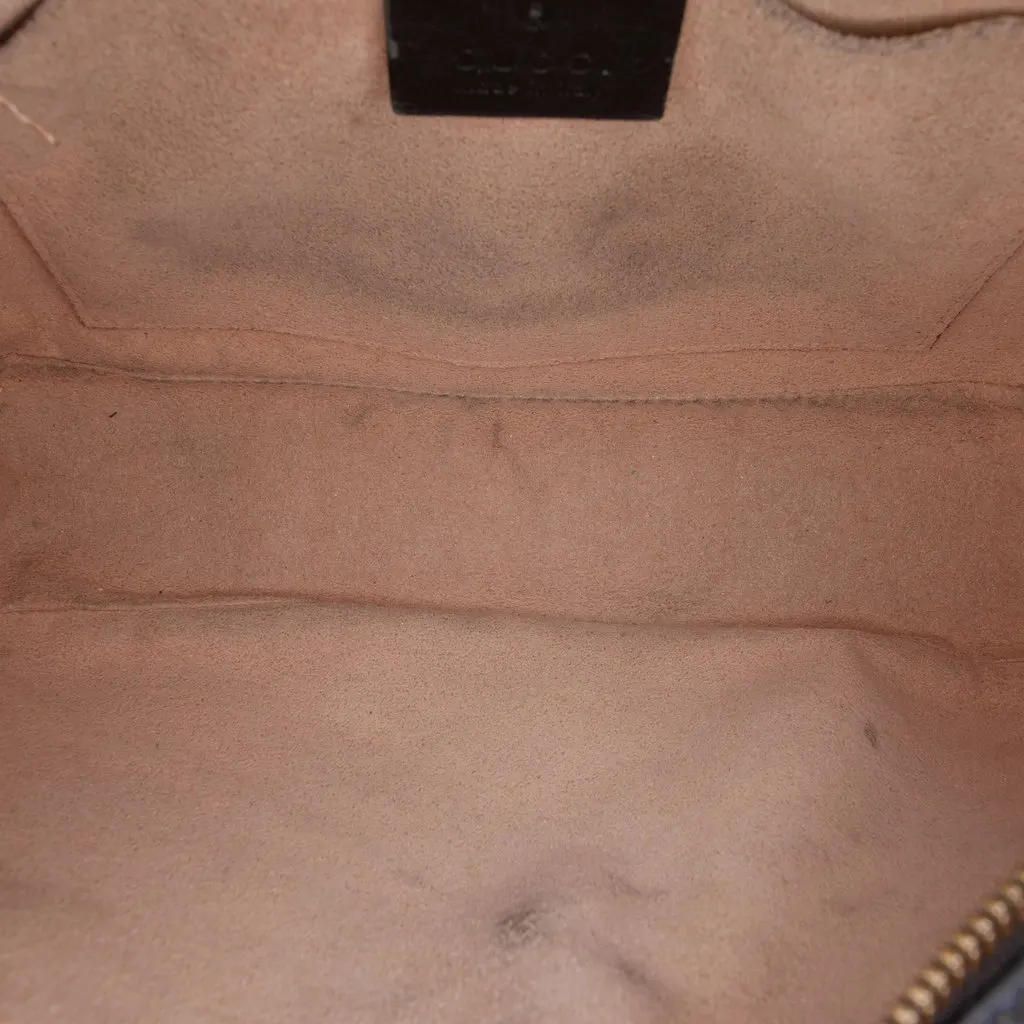 Gucci Small GG Marmont Matelasse Calfskin Crossbody Black Leather Good - Model View