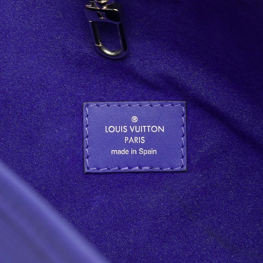 Louis Vuitton Epi Neverfull MM Purple Leather Very good - Box View