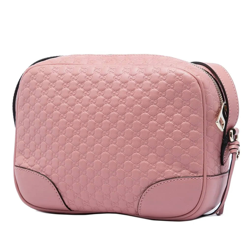 Gucci Microguccissima Bree Crossbody Pink Leather Very good - Back View