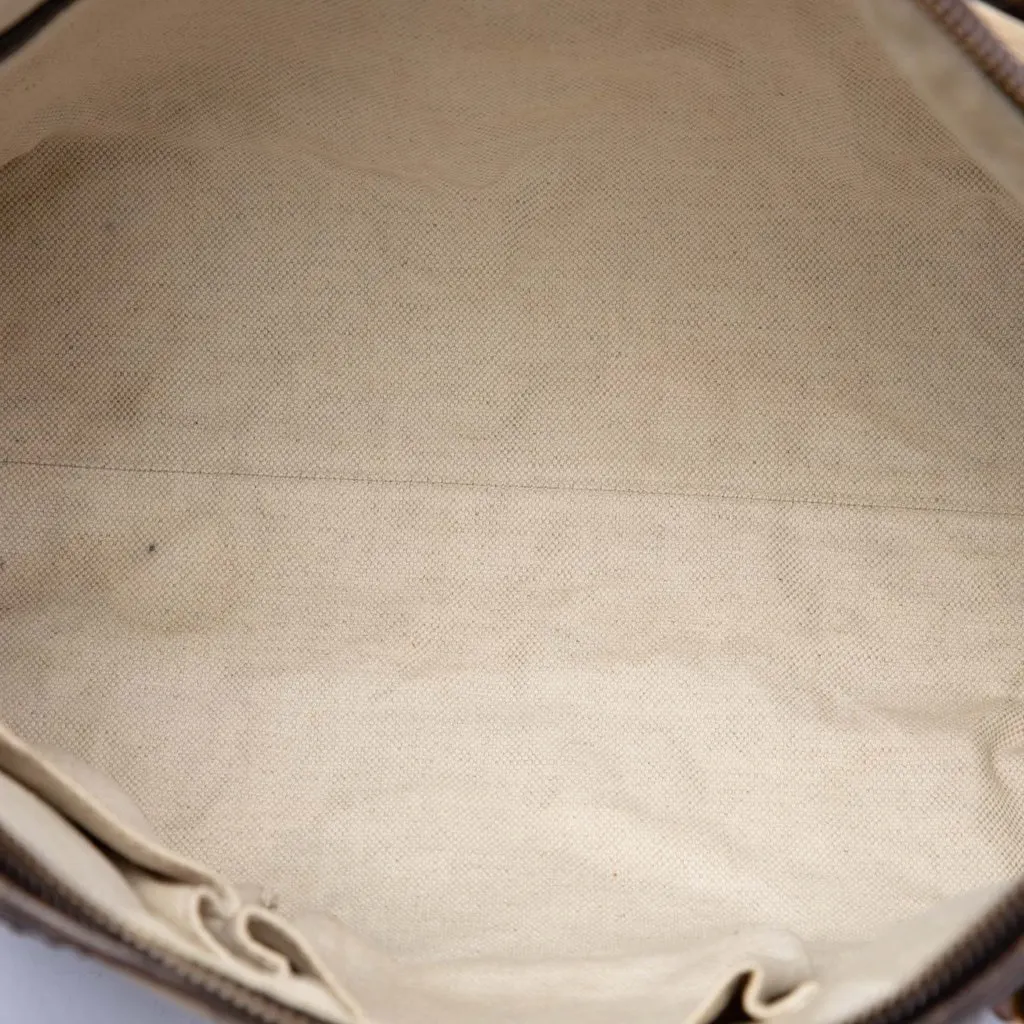 Gucci GG Canvas Laidback Crafty Handbag Beige Canvas Very good - Model View