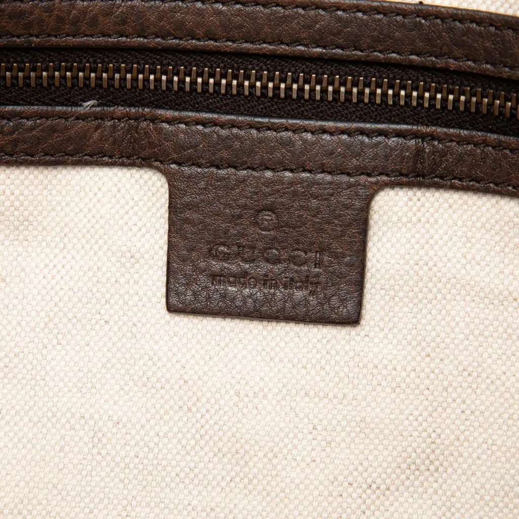 Gucci GG Canvas Laidback Crafty Handbag Beige Canvas Very good - Box View