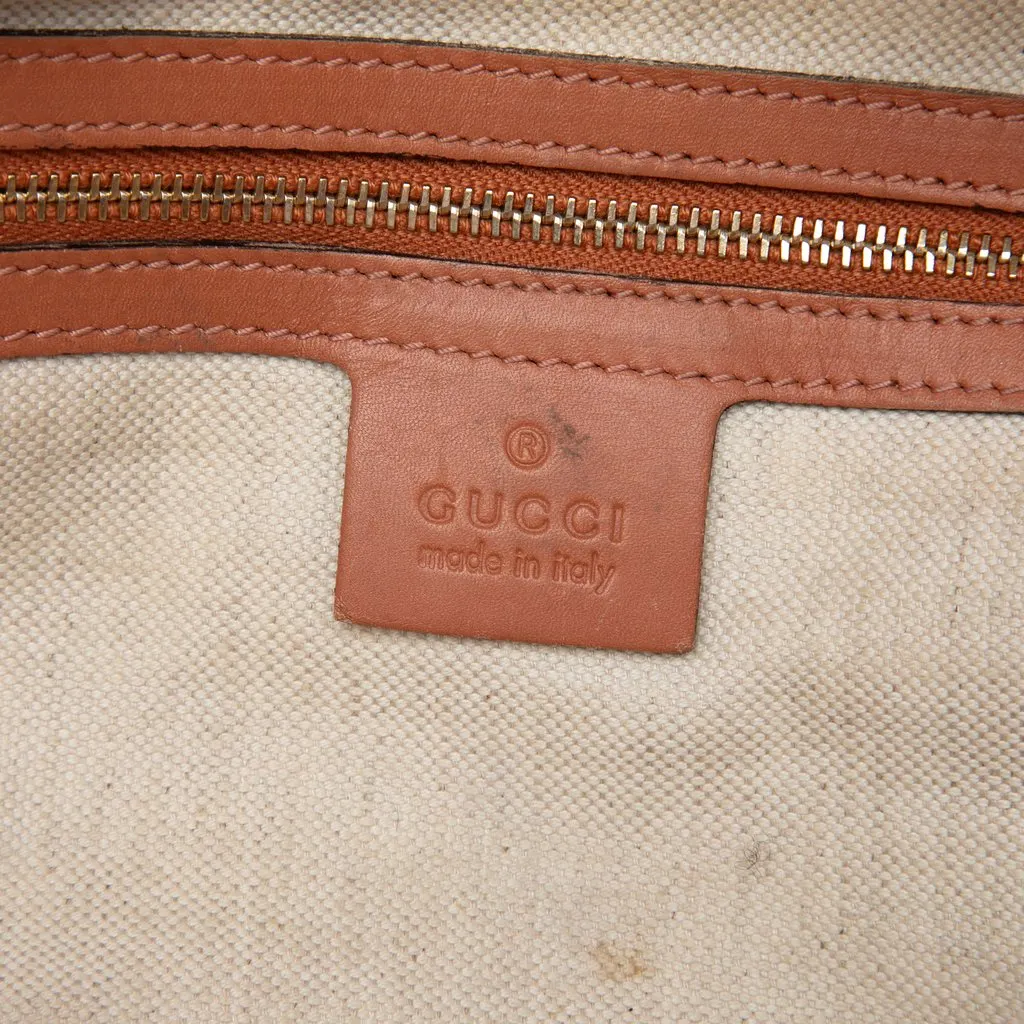 Gucci GG Canvas Heart Bit Satchel Beige Canvas Very good - Box View