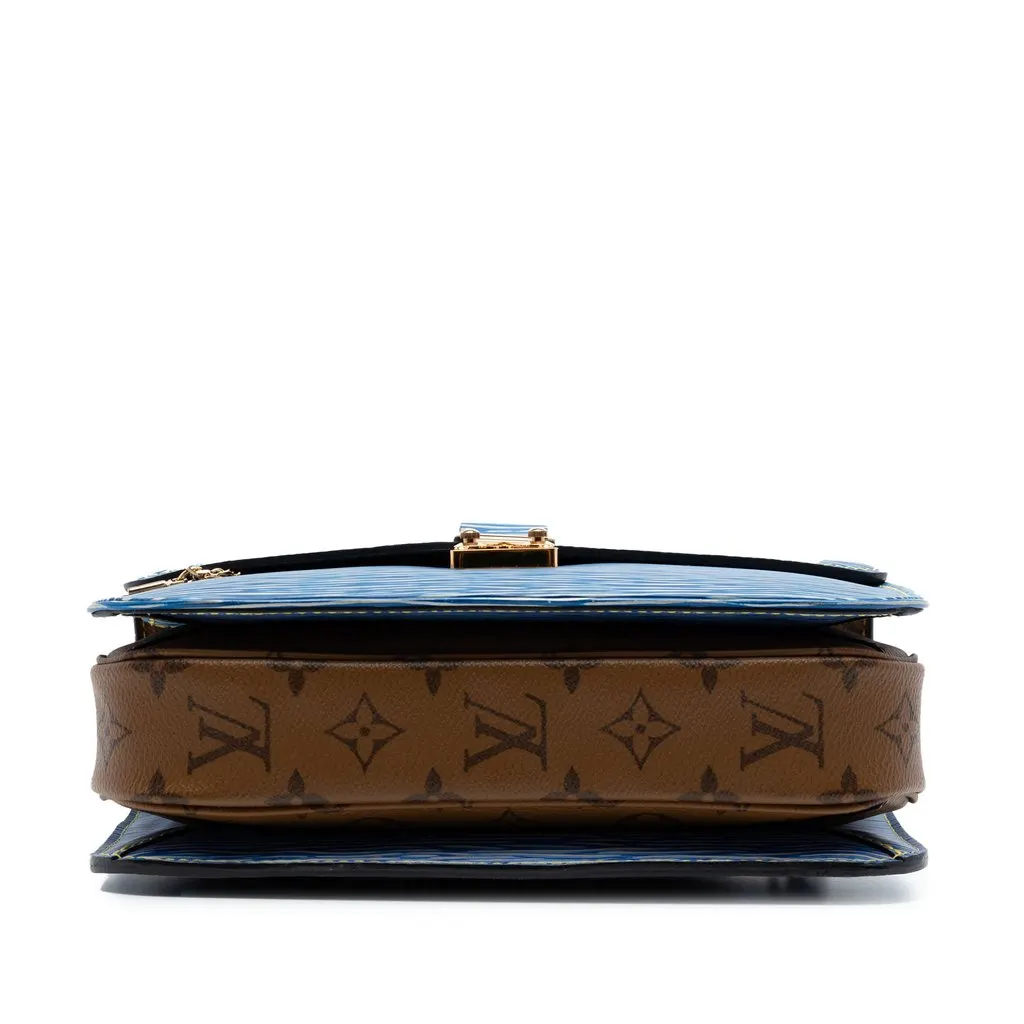 Louis Vuitton Epi Denim and Reverse Monogram Pochette Metis Blue Leather Very good - Inside View