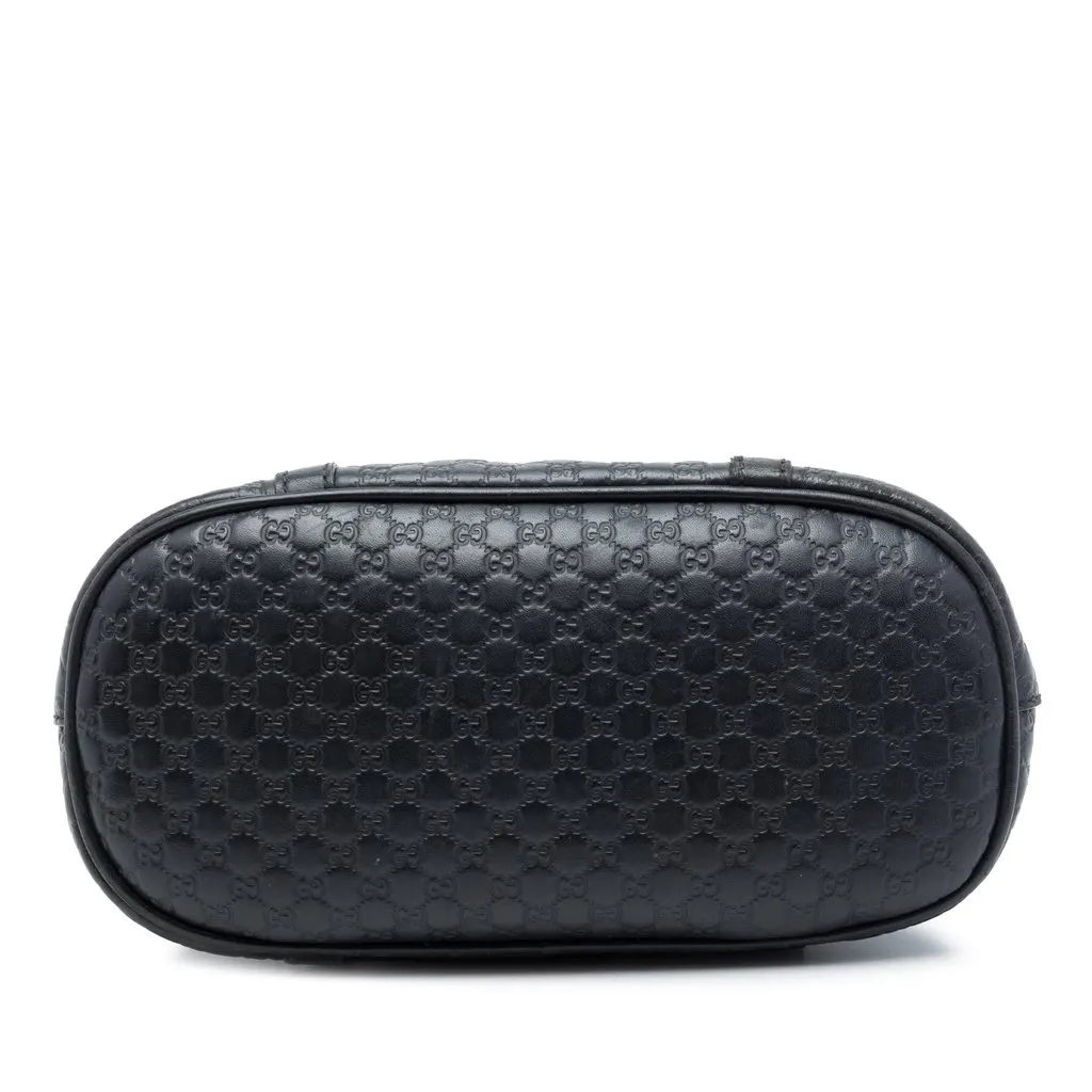 Gucci Mini Microguccissima Dome Satchel Black Leather Very good - Inside View