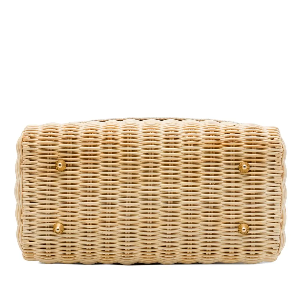 Dior Medium Wicker Oblique Lady Dior Beige Rattan Very good - Inside View