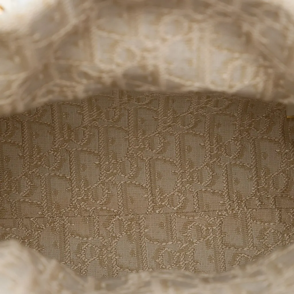 Dior Medium Wicker Oblique Lady Dior Beige Rattan Very good - Model View