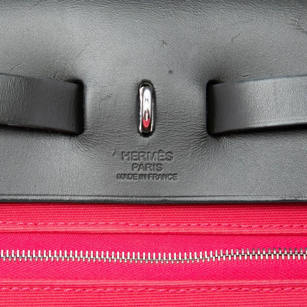Hermès Toile Herbag Zip 31 Pink Canvas Very good - Box View
