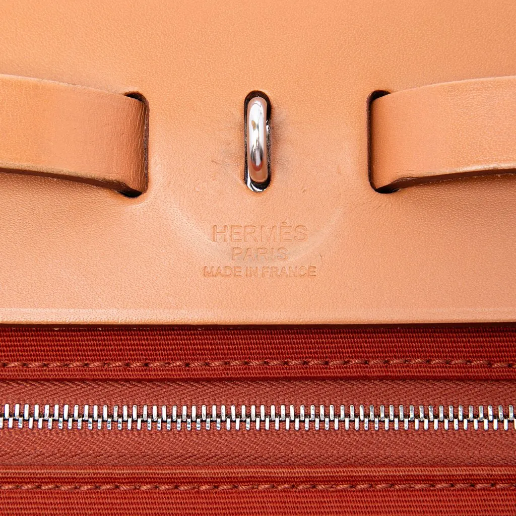 Hermès Toile Herbag Zip 31 Orange Very good - Box View