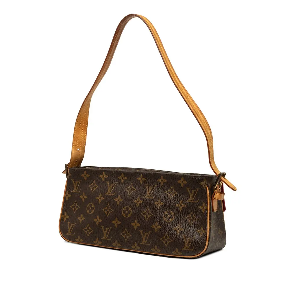 Louis Vuitton Monogram Viva Cite MM Brown Canvas Good - Back View