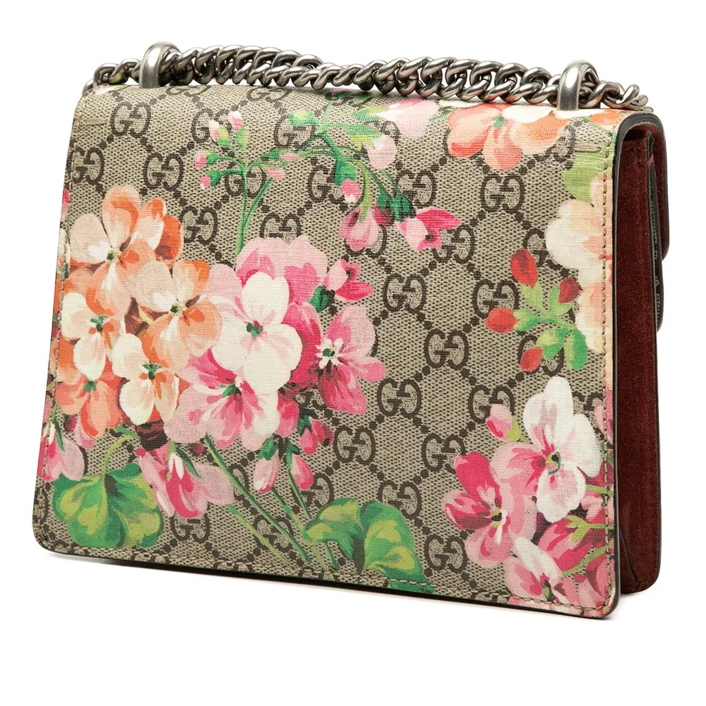 Gucci Small GG Supreme Blooms Dionysus Crossbody Beige Very good - Back View